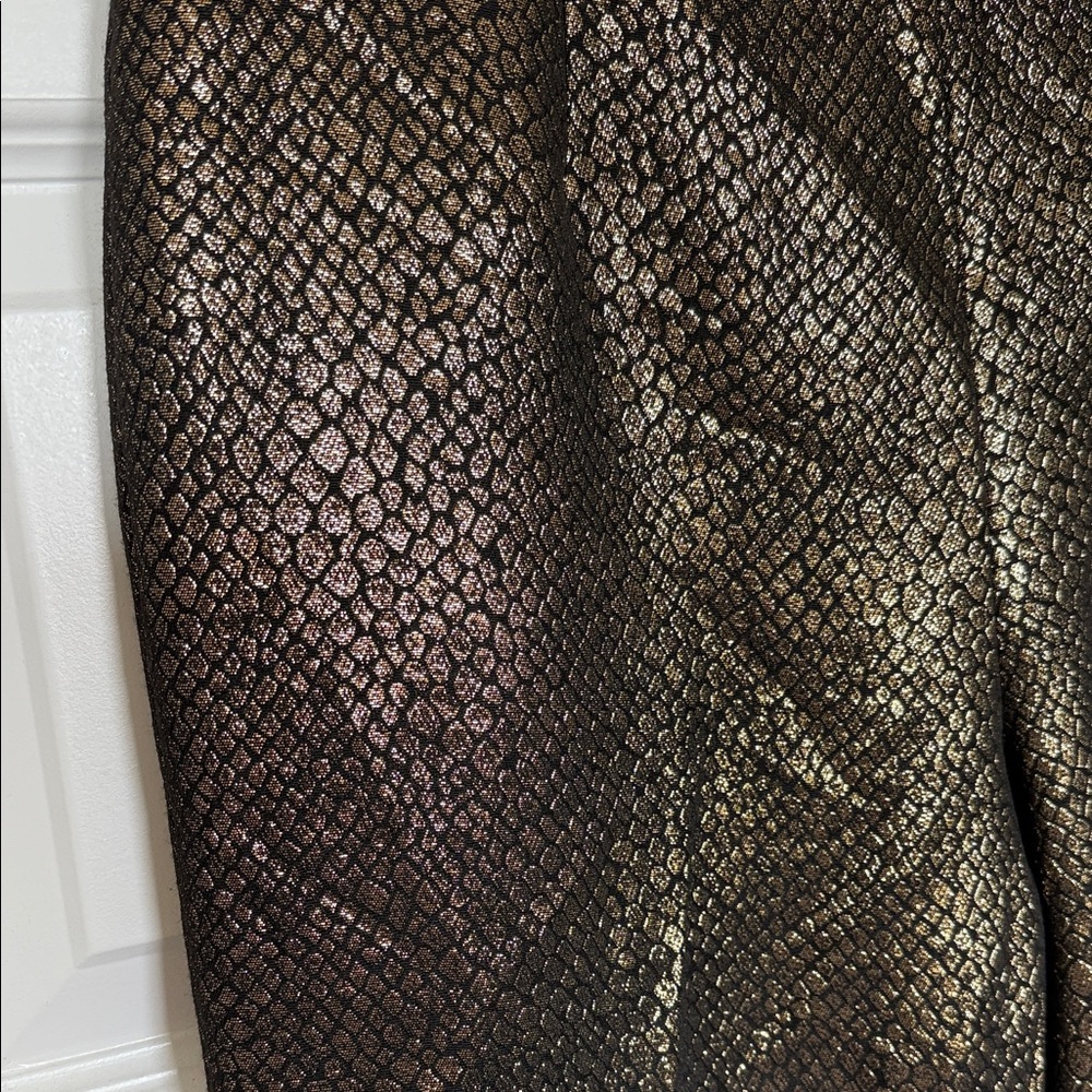NEW Anne Klein Gold Straight Leg Trousers Sz 6 - Picture 4 of 11